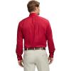 imageIZOD Mens Dress Shirt Regular Fit Long Sleeve Wrinkle Free Stretch Button Down CollarCrimson