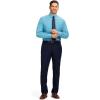 imageIZOD Mens Dress Shirt Regular Fit Long Sleeve Wrinkle Free Stretch Button Down CollarDelphinum Blue