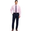 imageIZOD Mens Dress Shirt Regular Fit Long Sleeve Wrinkle Free Stretch Button Down CollarLilac Sachet Check