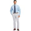 imageIZOD Mens Dress Shirt Regular Fit Long Sleeve Wrinkle Free Stretch Button Down CollarLimpet Shell