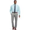 imageIZOD Mens Dress Shirt Regular Fit Long Sleeve Wrinkle Free Stretch Button Down CollarLimpet Shell Plaid