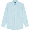 imageIZOD Mens Dress Shirt Regular Fit Long Sleeve Wrinkle Free Stretch Button Down CollarLimpet Shell Plaid