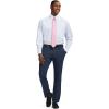 imageIZOD Mens Dress Shirt Regular Fit Long Sleeve Wrinkle Free Stretch Button Down CollarPapaya Punch