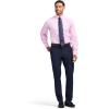 imageIZOD Mens Dress Shirt Regular Fit Long Sleeve Wrinkle Free Stretch Button Down CollarPink