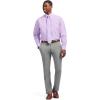 imageIZOD Mens Dress Shirt Regular Fit Long Sleeve Wrinkle Free Stretch Button Down CollarSheer Lilac Plaid