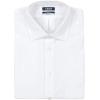 imageIZOD Mens Dress Shirt Regular Fit Long Sleeve Wrinkle Free Stretch Button Down CollarWhite Spread Collar