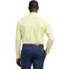 imageIZOD Mens Dress Shirt Regular Fit Long Sleeve Wrinkle Free Stretch Button Down CollarYellow