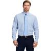 imageIZOD Mens Dress Shirt Regular Fit Long Sleeve Wrinkle Free Stretch Button Down CollarBlue Check
