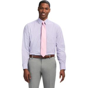 imageIZOD Mens Dress Shirt Regular Fit Long Sleeve Wrinkle Free Stretch Button Down CollarChinese Violet