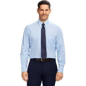 imageIZOD Mens Dress Shirt Regular Fit Long Sleeve Wrinkle Free Stretch Button Down CollarLarkspur