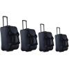 imageIZOD Carol Soft shell Lightweight Duffel Rolling Bag 4 Piece Set Black