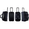 imageIZOD Carol Soft shell Lightweight Duffel Rolling Bag 4 Piece Set Black