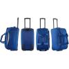 imageIZOD Carol Soft shell Lightweight Duffel Rolling Bag 4 Piece Set Navy