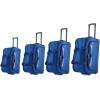imageIZOD Carol Soft shell Lightweight Duffel Rolling Bag 4 Piece Set Navy