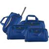 imageIZOD Carol Soft shell Lightweight Duffel Rolling Bag 4 Piece Set Navy