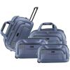 imageIZOD Soft shell Lightweight Duffel Rolling Bag 4 Piece Set Gavin Grey