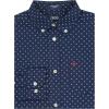 imageIZOD Boys Long Sleeve Plaid ButtonDown Dress ShirtNavy Print