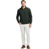 imageIZOD Mens Advantage Performance Quarter Zip Fleece Pullover SweatshirtDeep Forest Green