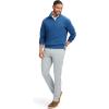 imageIZOD Mens Advantage Performance Quarter Zip Fleece Pullover SweatshirtTrue Blue