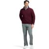 imageIZOD Mens Advantage Performance Quarter Zip Fleece Pullover SweatshirtVelvet Maroon