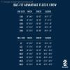 imageIZOD Mens Big and Tall Advantage Performance Crewneck Fleece Pullover SweatshirtCamel Heather
