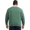 imageIZOD Mens Big and Tall Advantage Performance Crewneck Fleece Pullover SweatshirtDark Forest Green