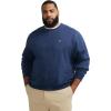 imageIZOD Mens Big and Tall Advantage Performance Crewneck Fleece Pullover SweatshirtNavy Blazer