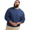 imageIZOD Mens Big and Tall Advantage Performance Crewneck Fleece Pullover SweatshirtNavy Blazer