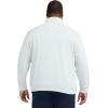 imageIZOD Mens Big and Tall Advantage Performance Quarter Zip Fleece Pullover SweatshirtLight Heather Grey