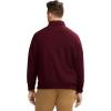 imageIZOD Mens Big and Tall Advantage Performance Quarter Zip Fleece Pullover SweatshirtVelvet Maroon