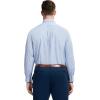 imageIZOD Mens Big and Tall Dress Shirt Long Sleeve Wrinkle Free Stretch Button Down CollarBlue