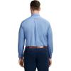 imageIZOD Mens Big and Tall Dress Shirt Long Sleeve Wrinkle Free Stretch Button Down CollarCornflower Blue