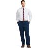 imageIZOD Mens Big and Tall Dress Shirt Long Sleeve Wrinkle Free Stretch Button Down CollarWhite
