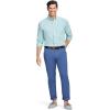 imageIZOD Mens Performance Comfort Long Sleeve Plaid Button DownBirds Egg Green