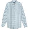 imageIZOD Mens Performance Comfort Long Sleeve Plaid Button DownDeep Sea