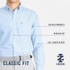 imageIZOD Mens Performance Comfort Long Sleeve Plaid Button DownEstate Blue Check