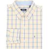 imageIZOD Mens Performance Comfort Long Sleeve Plaid Button DownGolden Cream
