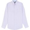 imageIZOD Mens Performance Comfort Long Sleeve Plaid Button DownLight Viola