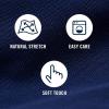 imageIZOD Mens Performance Comfort Quarter Zip Long Sleeve ShirtMedieval Blue