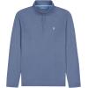 imageIZOD Mens Performance Comfort Quarter Zip Long Sleeve ShirtMedieval Blue