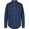 imageIZOD Boys Long Sleeve Plaid ButtonDown Dress ShirtNavy Print