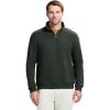 imageIZOD Mens Advantage Performance Quarter Zip Fleece Pullover SweatshirtDeep Forest Green