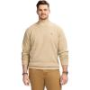 imageIZOD Mens Big and Tall Advantage Performance Crewneck Fleece Pullover SweatshirtCamel Heather