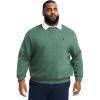 imageIZOD Mens Big and Tall Advantage Performance Crewneck Fleece Pullover SweatshirtDark Forest Green