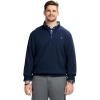 imageIZOD Mens Big and Tall Advantage Performance Quarter Zip Fleece Pullover SweatshirtNavy Blazer