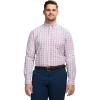 imageIZOD Mens Big and Tall Performance Comfort Long Sleeve Plaid Button DownMauveglow