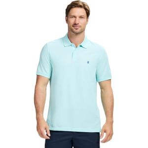 imageIZOD Mens Advantage Performance Short Sleeve Polo ShirtLimpet Shell