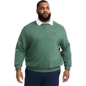 imageIZOD Mens Big and Tall Advantage Performance Crewneck Fleece Pullover SweatshirtDark Forest Green