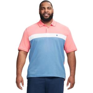imageIZOD Mens Big and Tall Advantage Performance Short Sleeve Polo ShirtDubarry Colorblock