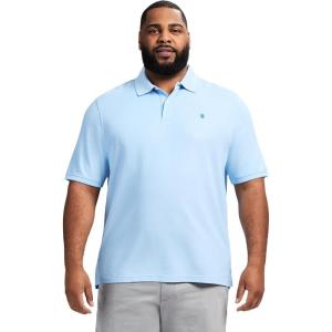 imageIZOD Mens Big and Tall Advantage Performance Short Sleeve Polo ShirtPlacid Blue